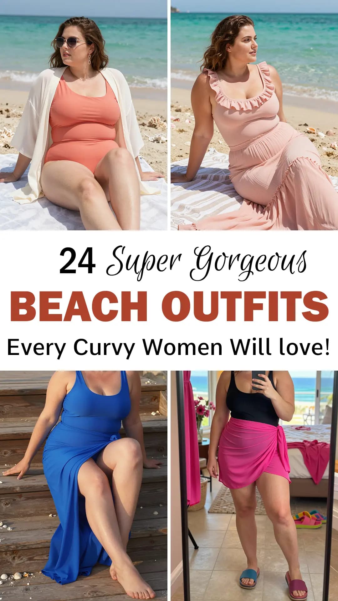 24 Stunning Beach Outfits for Plus Size Women to Wear on Vacation in 2026 | Trendy Swimwear, Chic Cover-Ups, Breezy Resort Wear & Summer Essentials for Curvy Bods