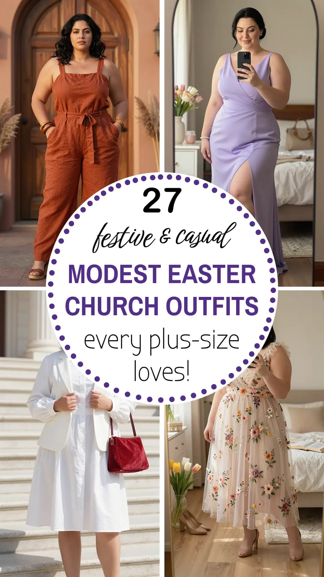 27 Modest Easter Church Outfits Handpicked for Plus Size Women 2026 | Easter Church Outfits for Plus Size Women