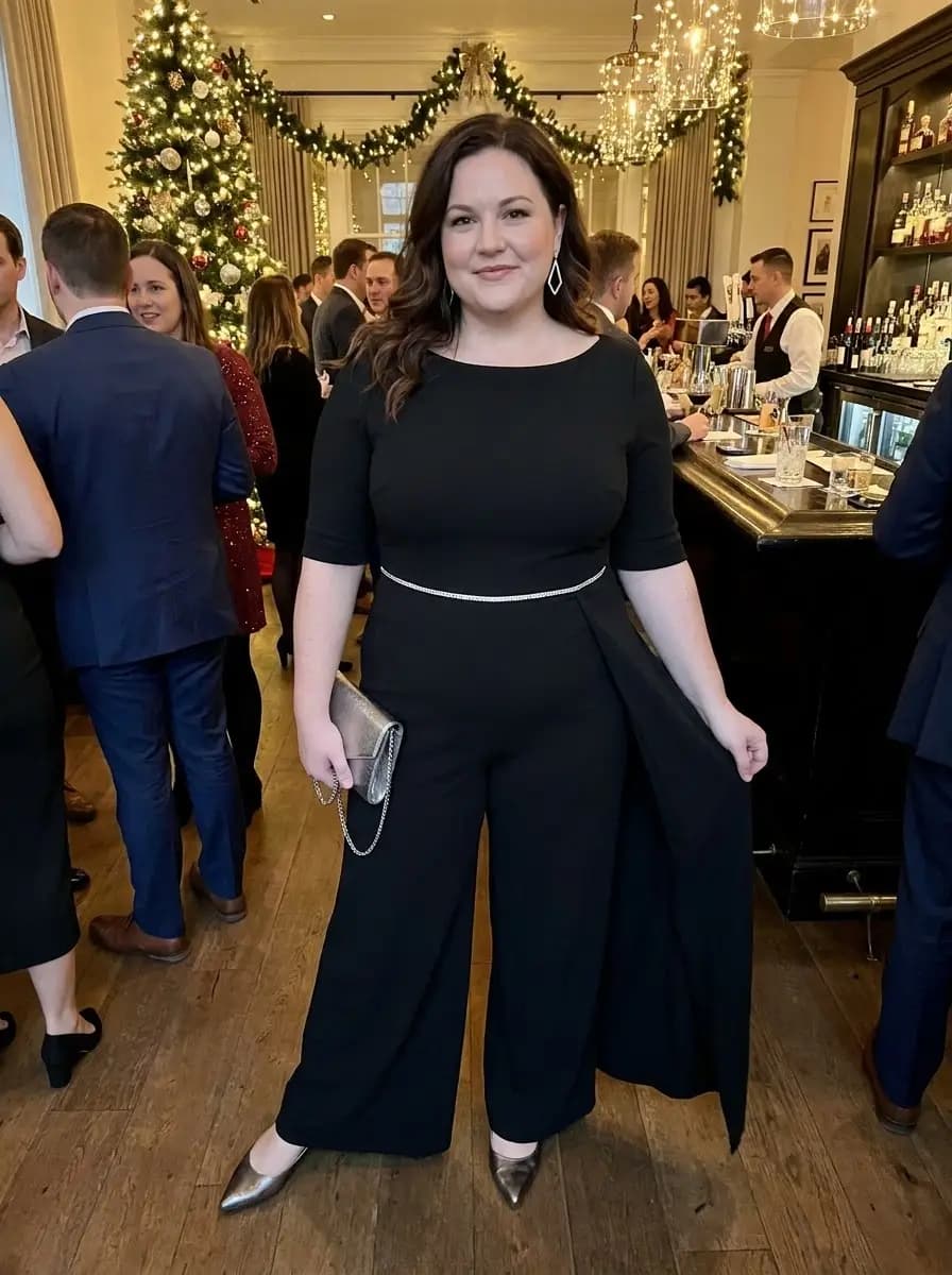 43 Plus-Size Office Holiday Party Outfits That Balance Professional & Festive