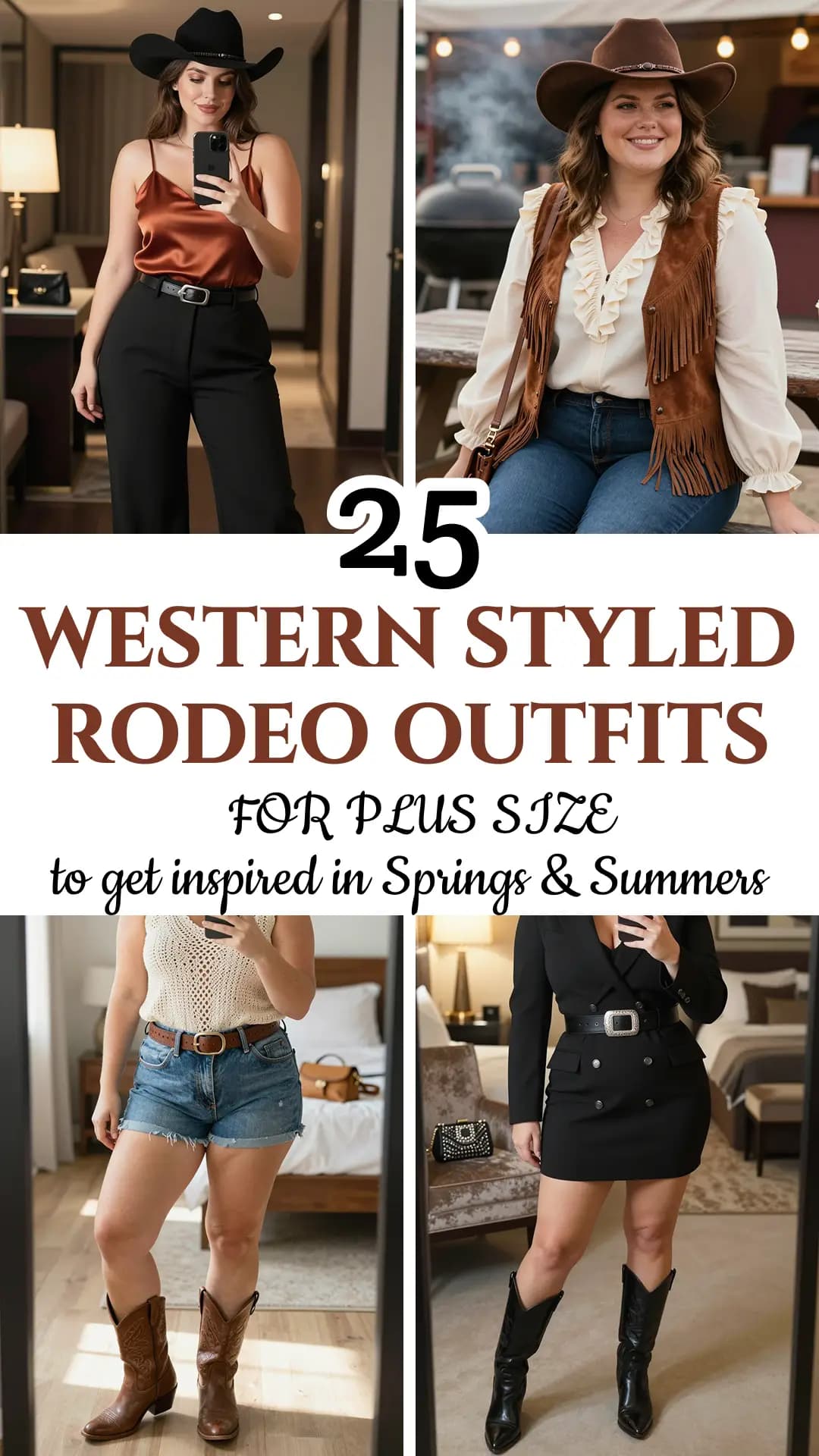 25 Rodeo Outfit Ideas for Plus Size Women in 2026 | Western Chic Styles, Cowboy Boots, Denim Looks & Festival Fashion for Every Music Lover | Stunning Western Outfits for Curvy Ladies