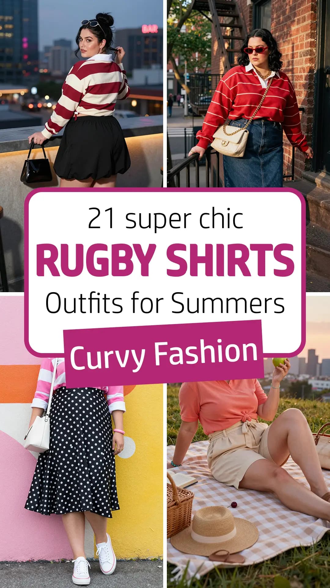 21 Trendy Rugby Shirt Outfits for Plus Size Women (2026) | Preppy Streetwear, Sporty Chic & Casual Fall Looks
