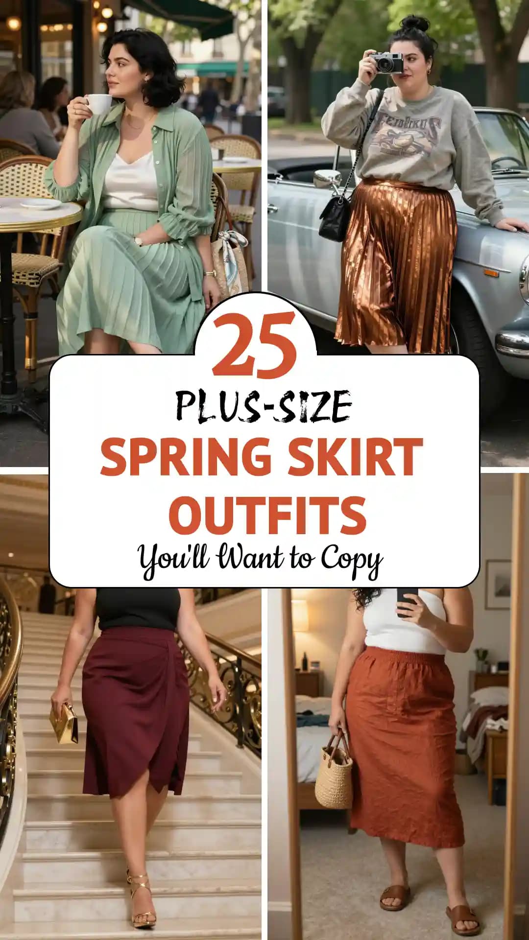 25 Flattering Spring Skirt Outfits for Plus Size Women (2026) | Midis, Maxis & Curvy Styling Tips