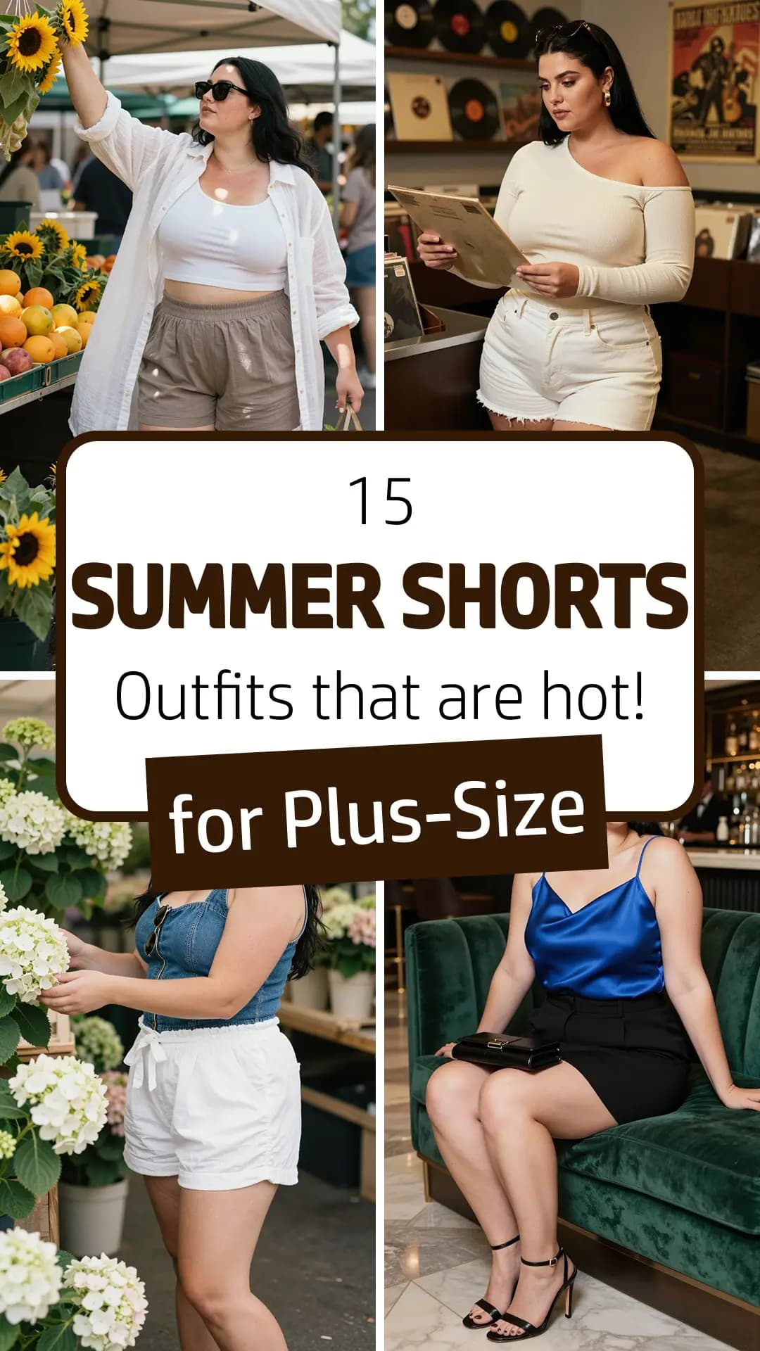 15 Best Summer Shorts Outfits for Plus Size Women in 2026 | Chic Denim Shorts, Trendy Bermudas, Breezy Linen Looks & Flattering Summer Styling for Curvy Women