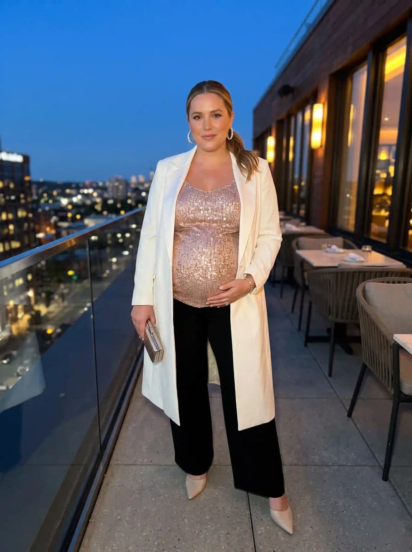 Fall Maternity Outfits for Plus Size Women