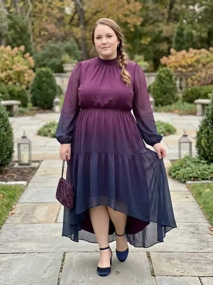 Fall Wedding Guest Outfits for Plus Size Women