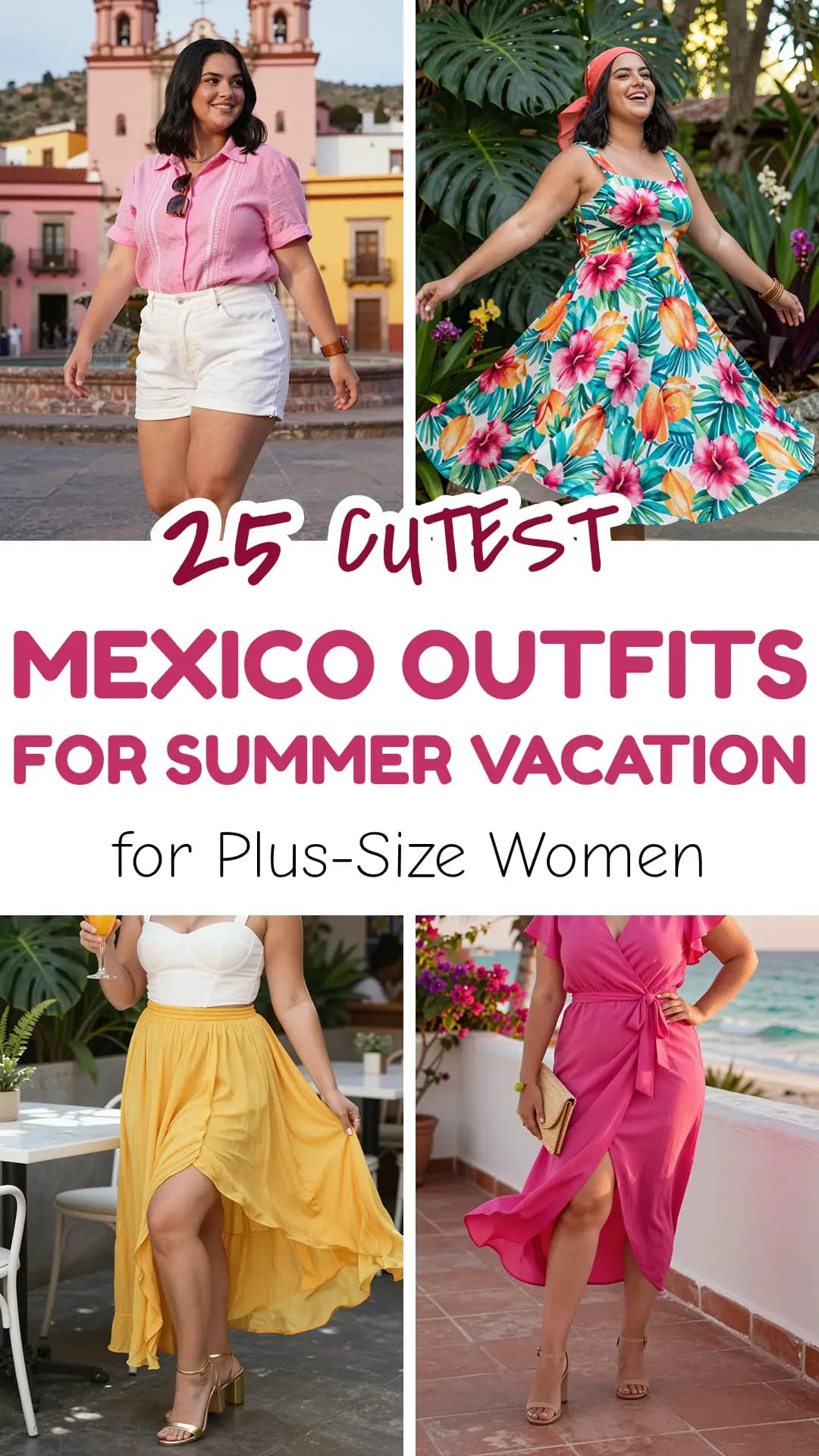 25 Stunning Mexico Vacation Outfits for Plus Size & Curvy Women (2026)