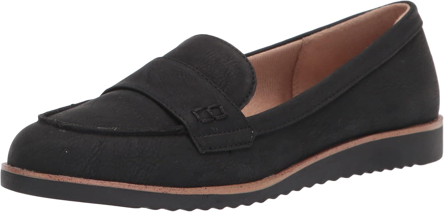 Black loafers — wide-width options