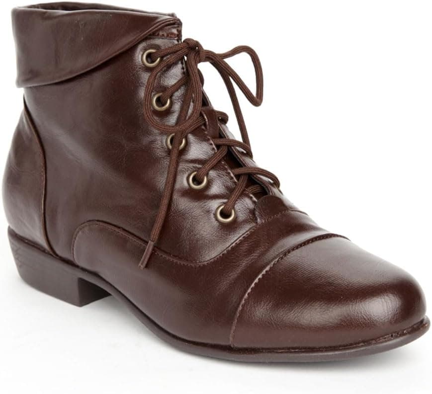Brown ankle boots — wide/X-wide widths