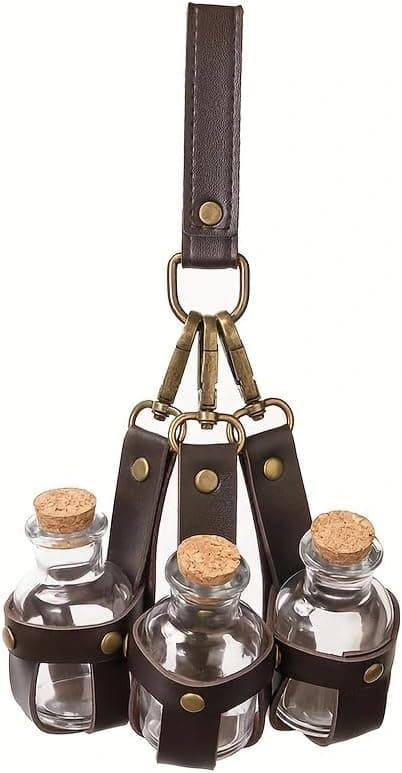 Brown potion-bottle belt accessory