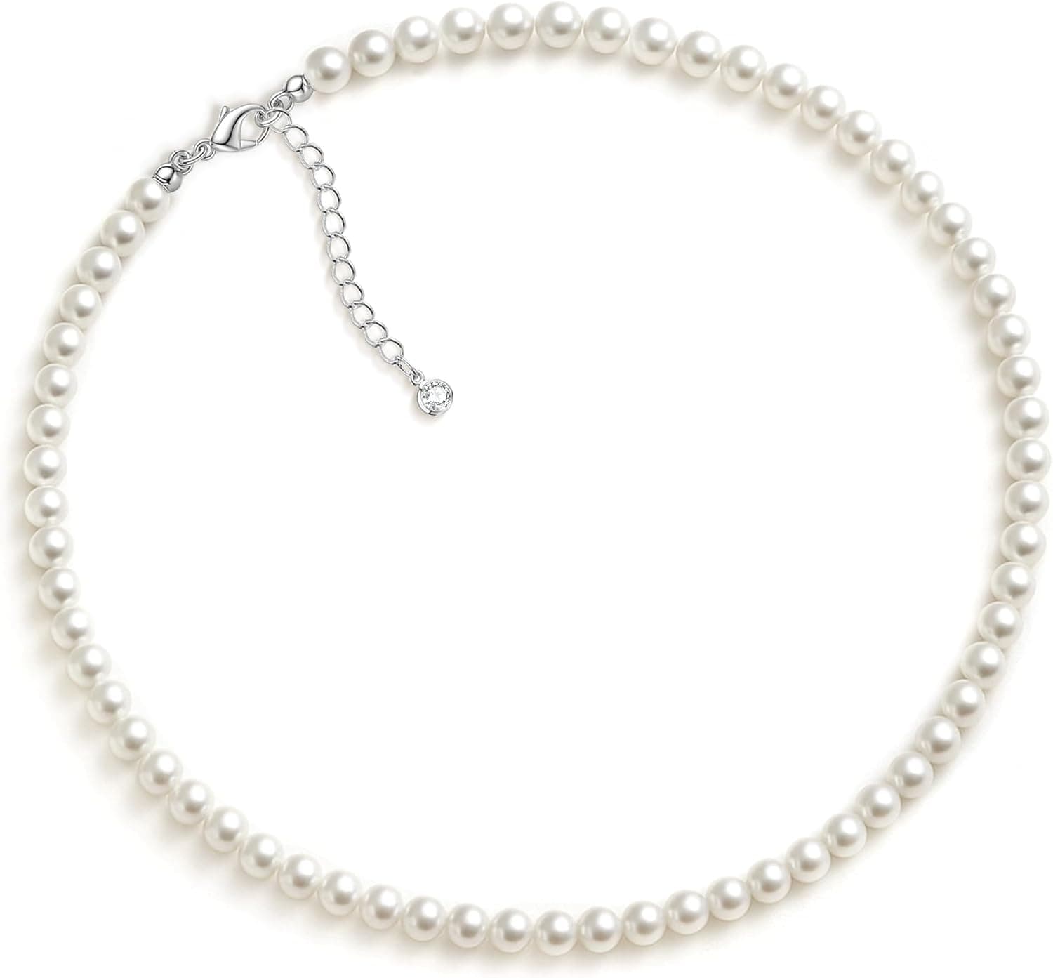 Short pearl necklace β 4/6/8 mm options