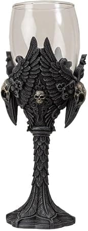 Smoky raven gothic goblet