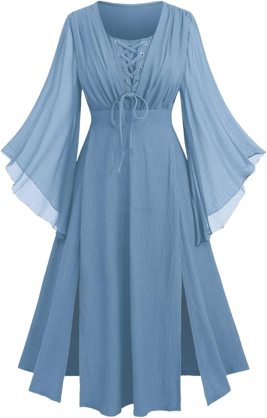 Blue Renaissance plus-size dress — closest teal match, through 5X