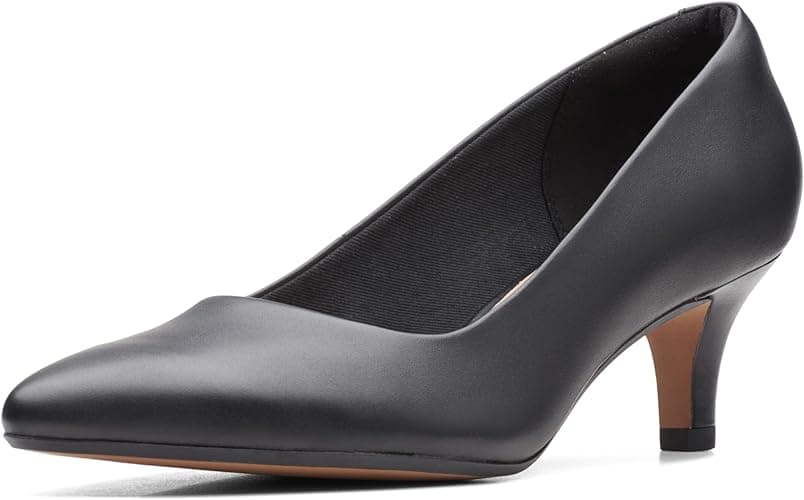 Black pointed pumps — wide-width option