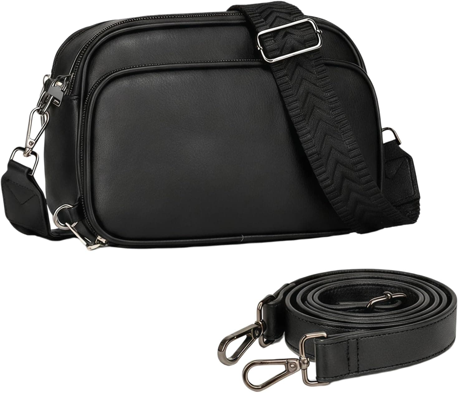 Small black crossbody pouch