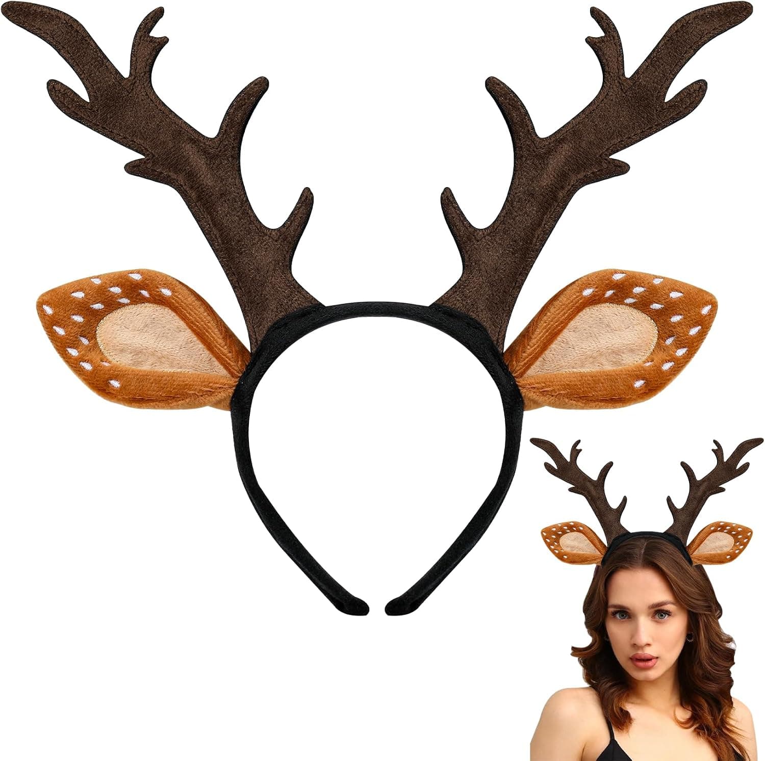 Deer antler headband