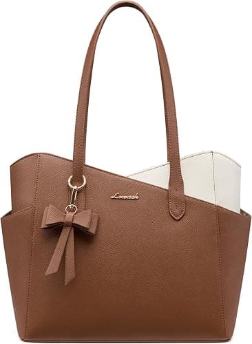 Brown structured tote — neutral closest match