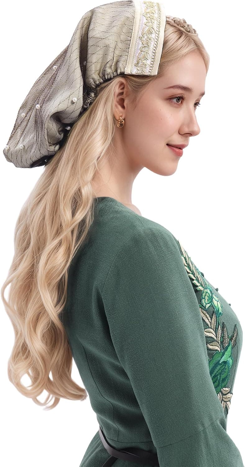 Ivory Renaissance snood hair net