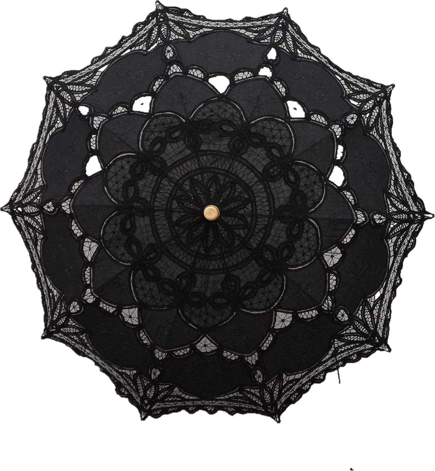 Black lace parasol umbrella