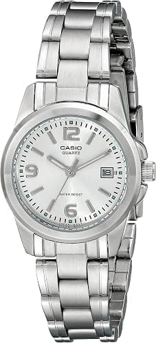 Classic silver stainless-steel watch
